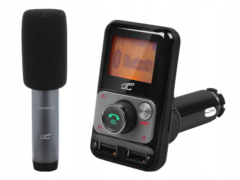TRANSMITER FM LTC BLUETOOTH Z MIKROF.KARAOKE 2XUSB