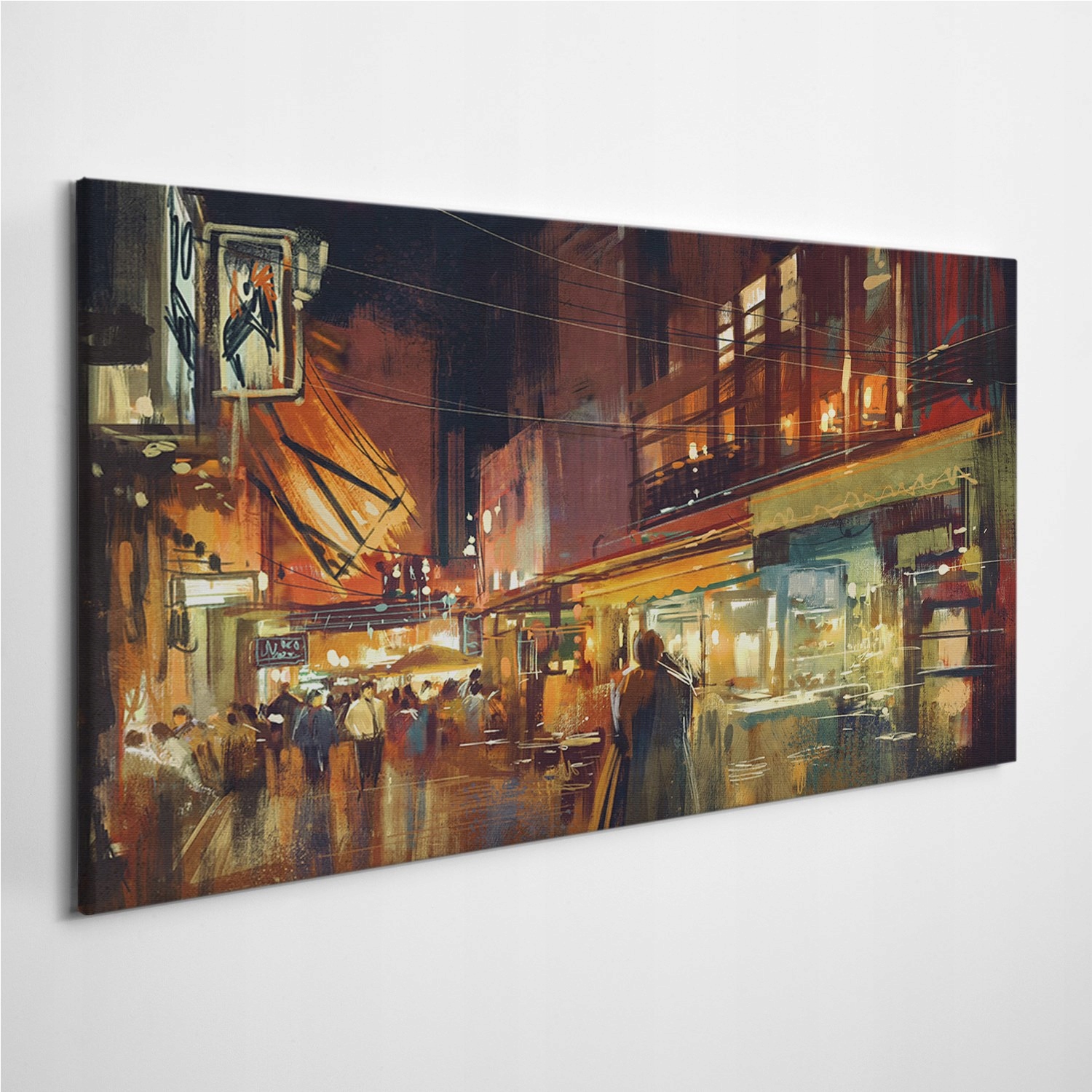 

Foto-obraz na ścianę Sklepy Ludzie Sztuka 100x50