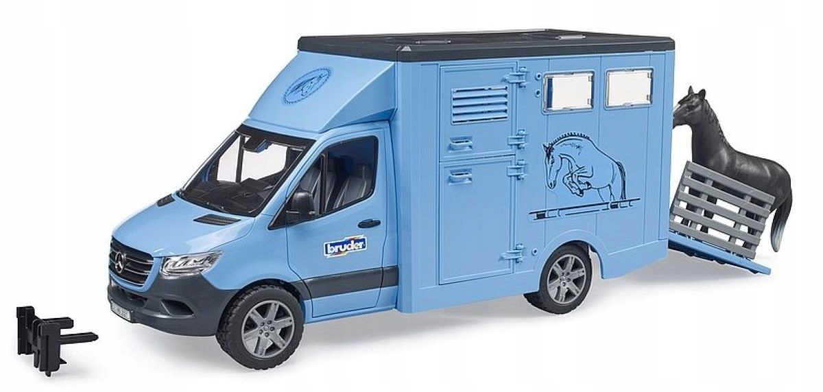 Bruder 02674 Transporter do przewozu koni Sprinter Model Mercedes Sprinter