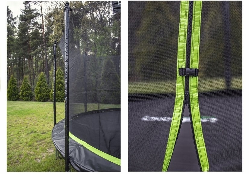 TRAMPOLINA Z SIATKĄ WEWNĘTRZNĄ 10FT/305cm do 150kg Bohater brak