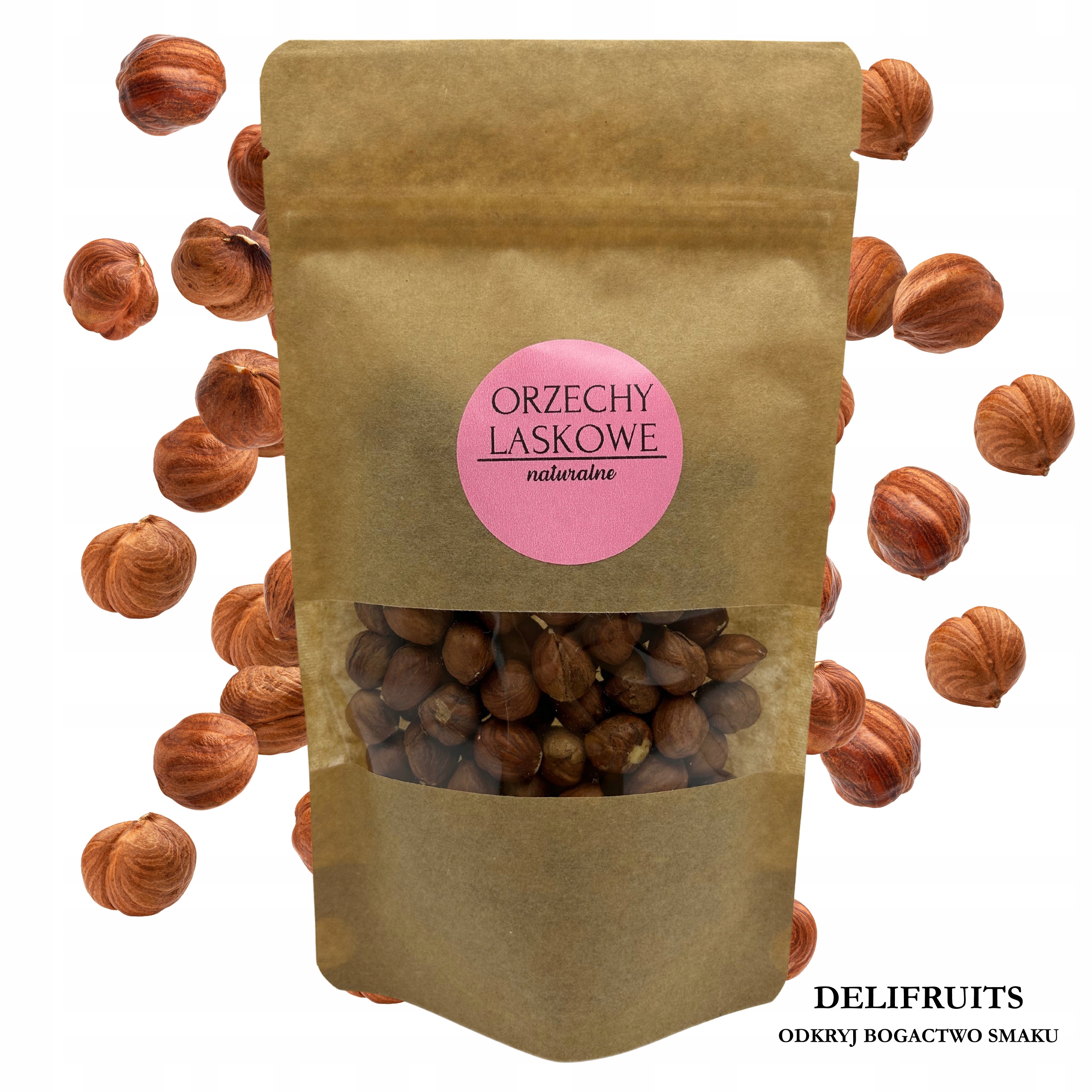 Lískové Ořechy Loupané Přírodní Premium Velké 2,5 Kg (2500 G) Delifruits