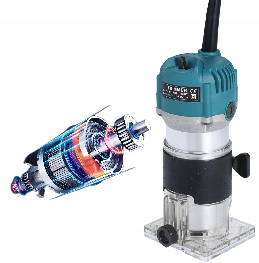 Frezarka krawędziowa do drewna 800 W FR-01 z 15 frezami