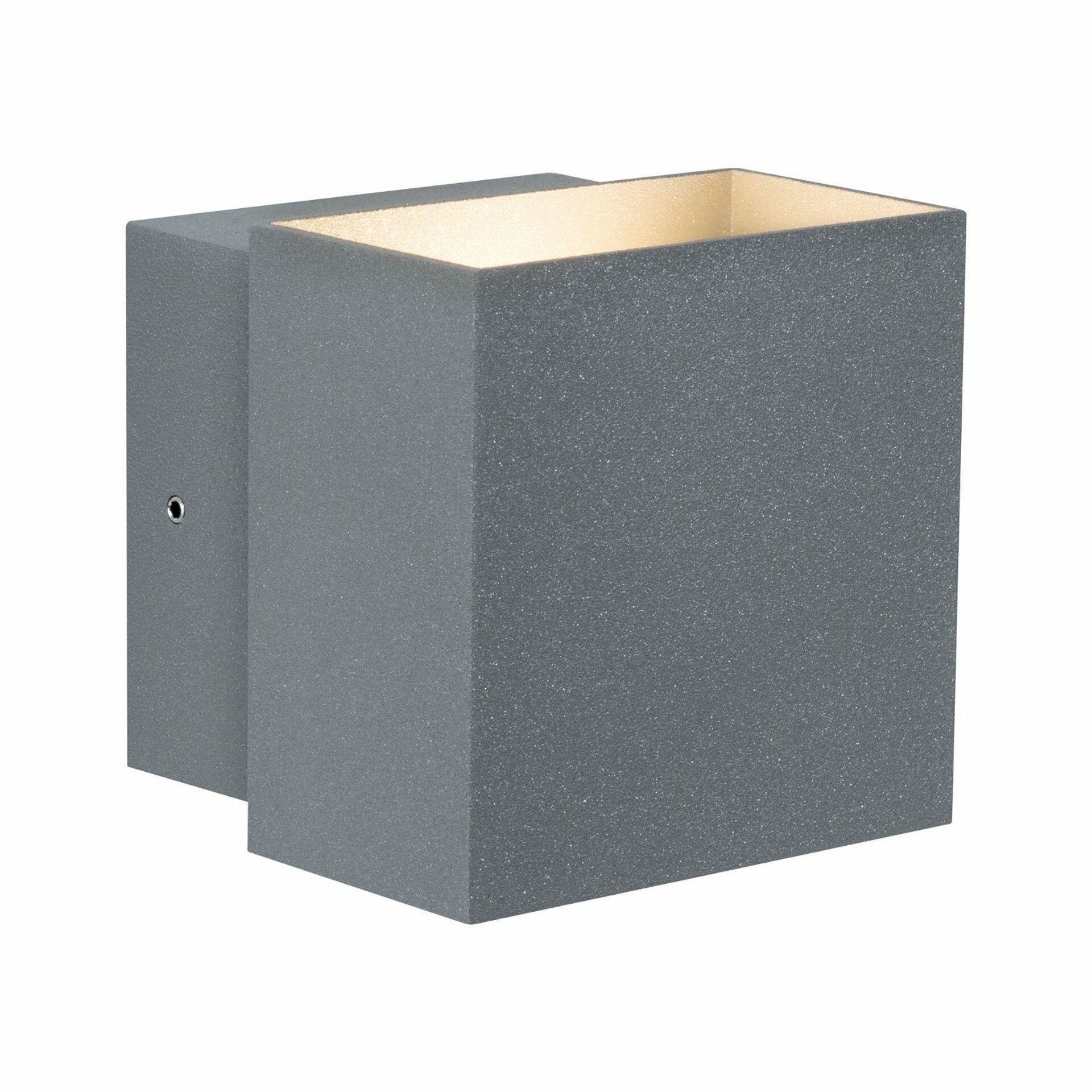 Paulmann Cybo Led nástěnné svítidlo 2x3W, šedé, IP65, 100x100mm