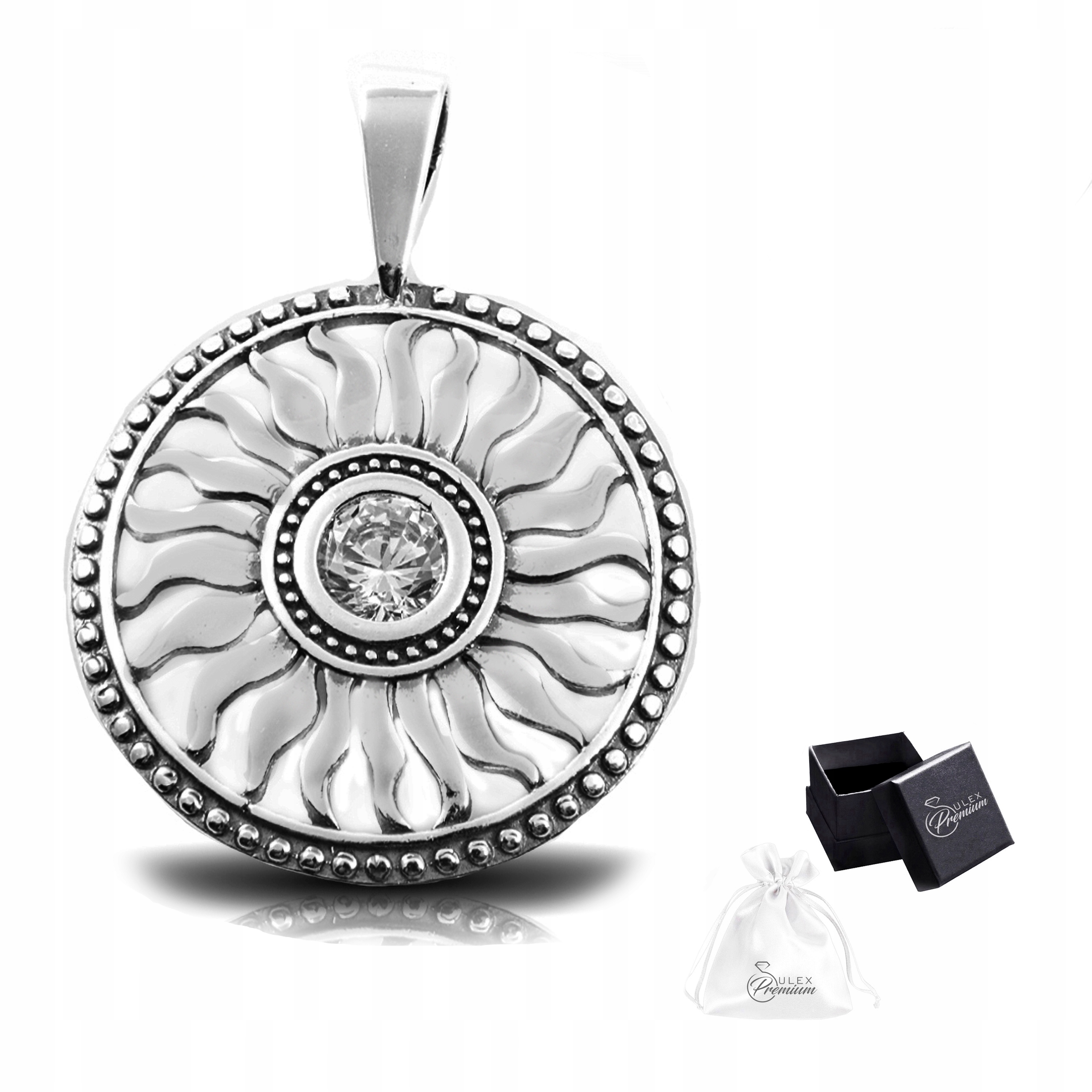 Přívěsek Stříbro ryzost 925 Elegantní Přívěsek Sluníčko se zirkonem pro ni