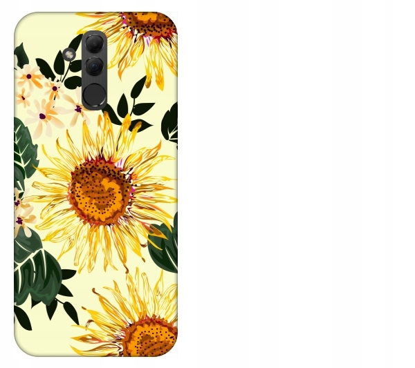 

Etui pokrowiec Huawei Mate 20 Lite Kwiat żółty akw