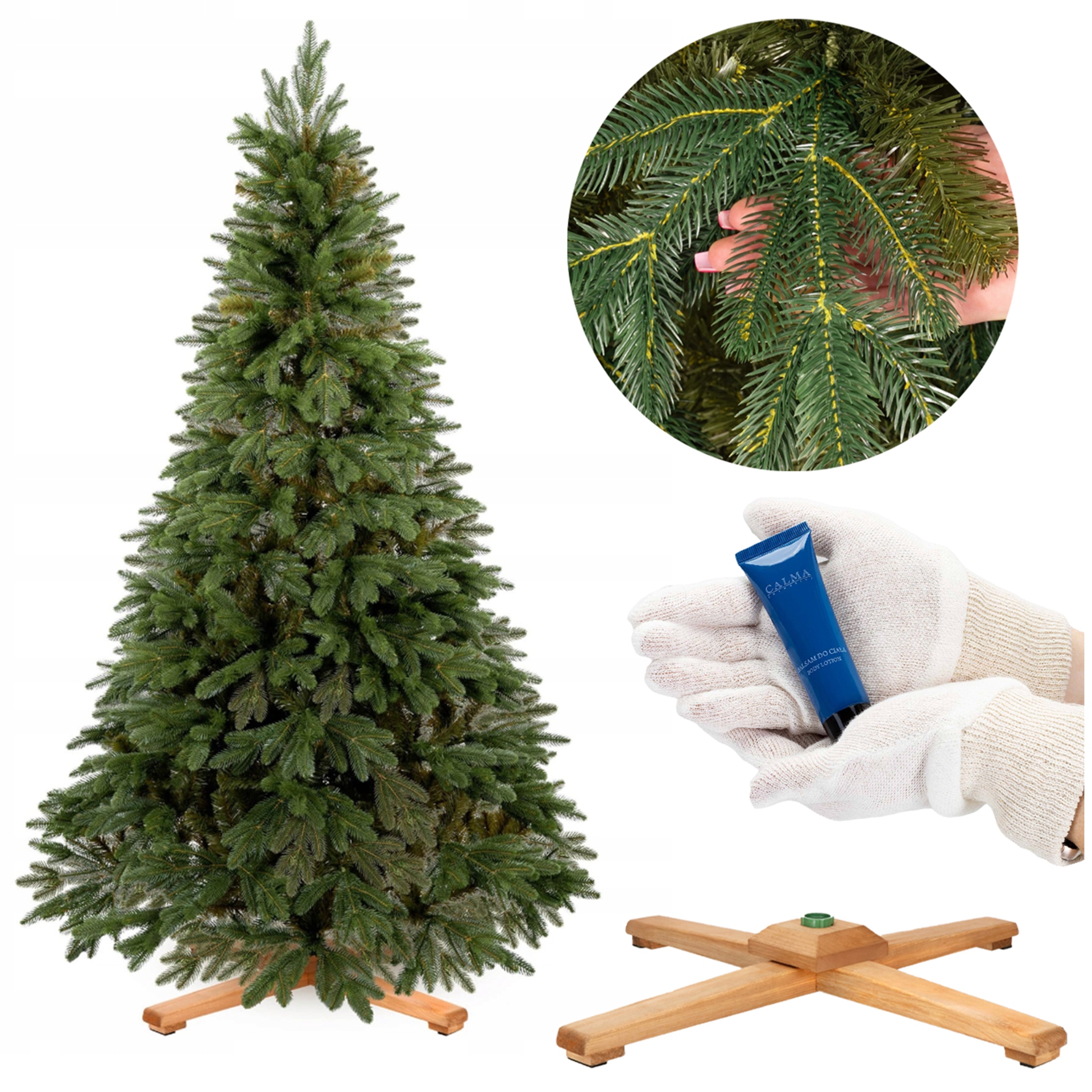 Choinka Sztuczna Sosna Zielona Royal Trees Delux Premium 210cm Gęsta+gratis