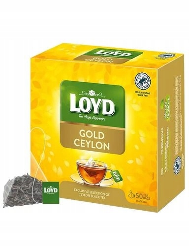 Čaj černý Loyd Gold Ceylon 50 sáčků