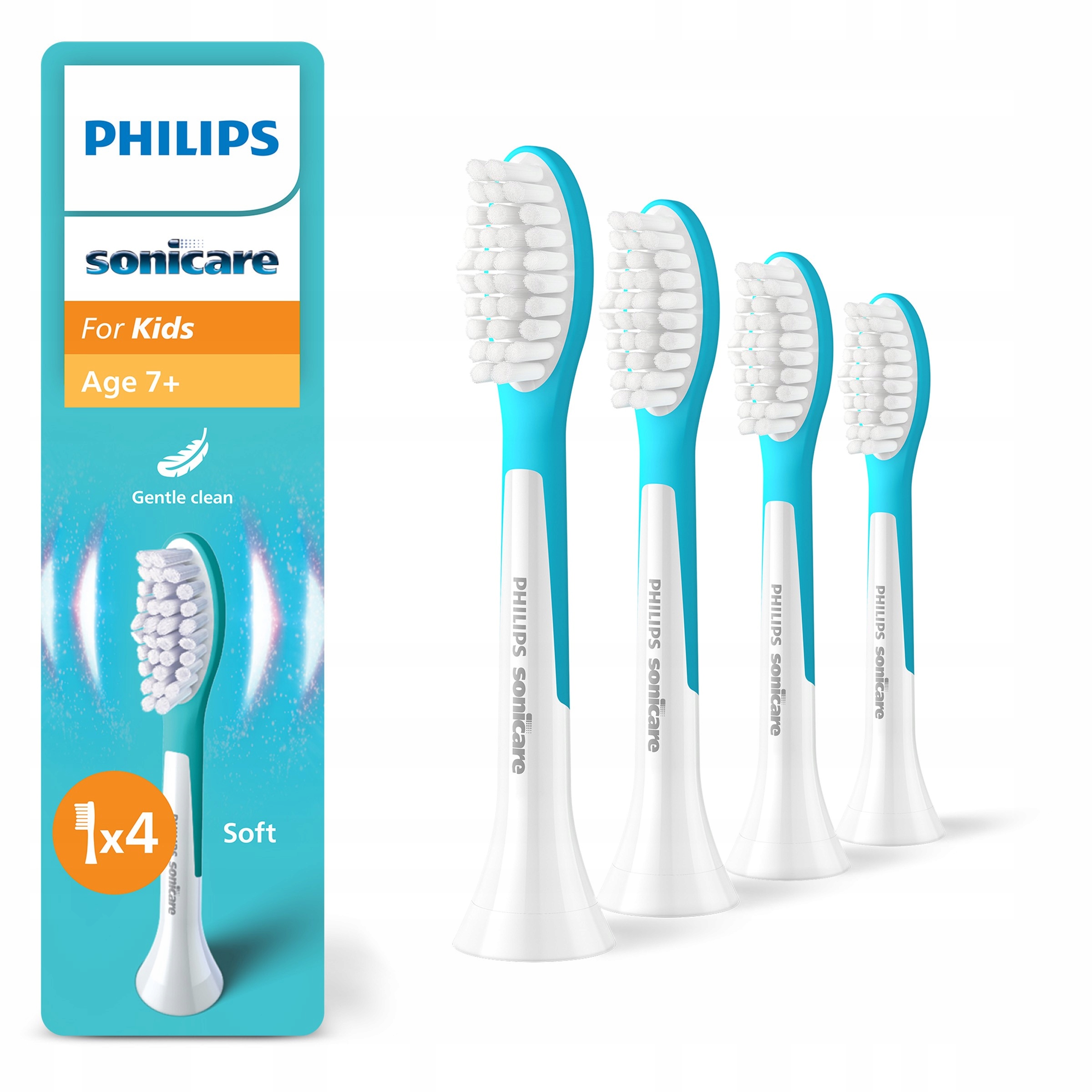 Końcówki do Philips Sonicare Kids dla dzieci od lat 7+ 4 szt HX6044/90