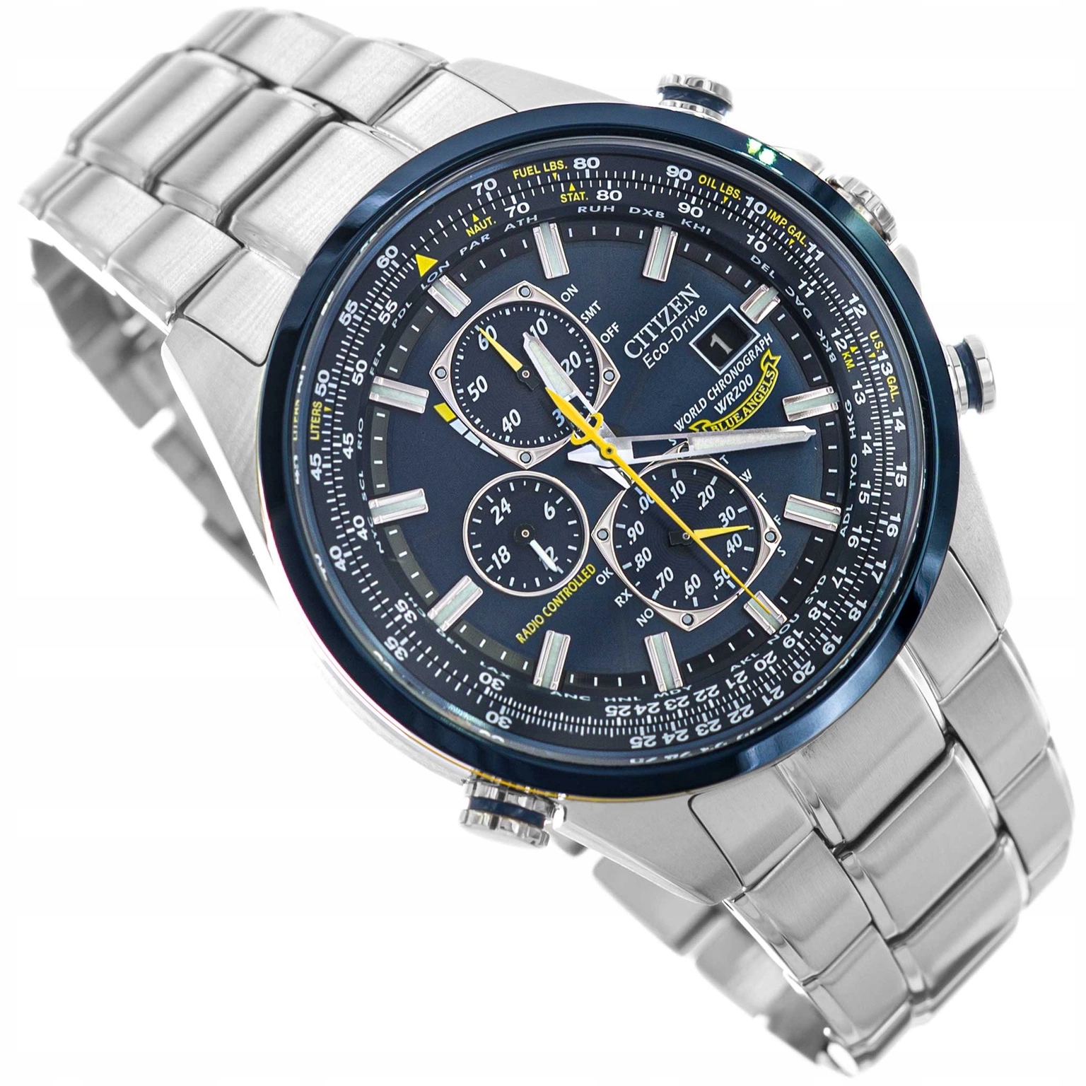 Pánské hodinky Citizen AT8020-54L Promaster Skyhawk Blue Angels Stříbrné 200M