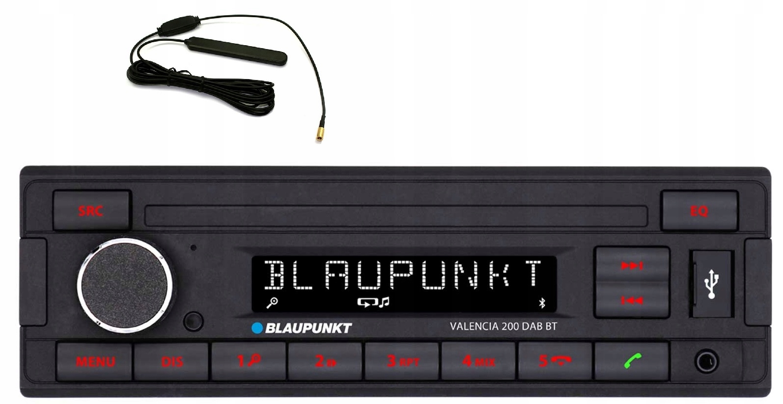 Blaupunkt Valencia 200 Dab Bluetooth autorádio MP3 Usb Aux anténa