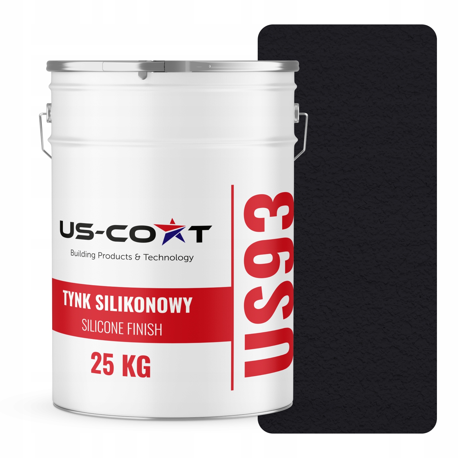 Silikónová Omietka Čierna Hlboká RAL9005 25KG Baranek Granulácia 1.5 mm