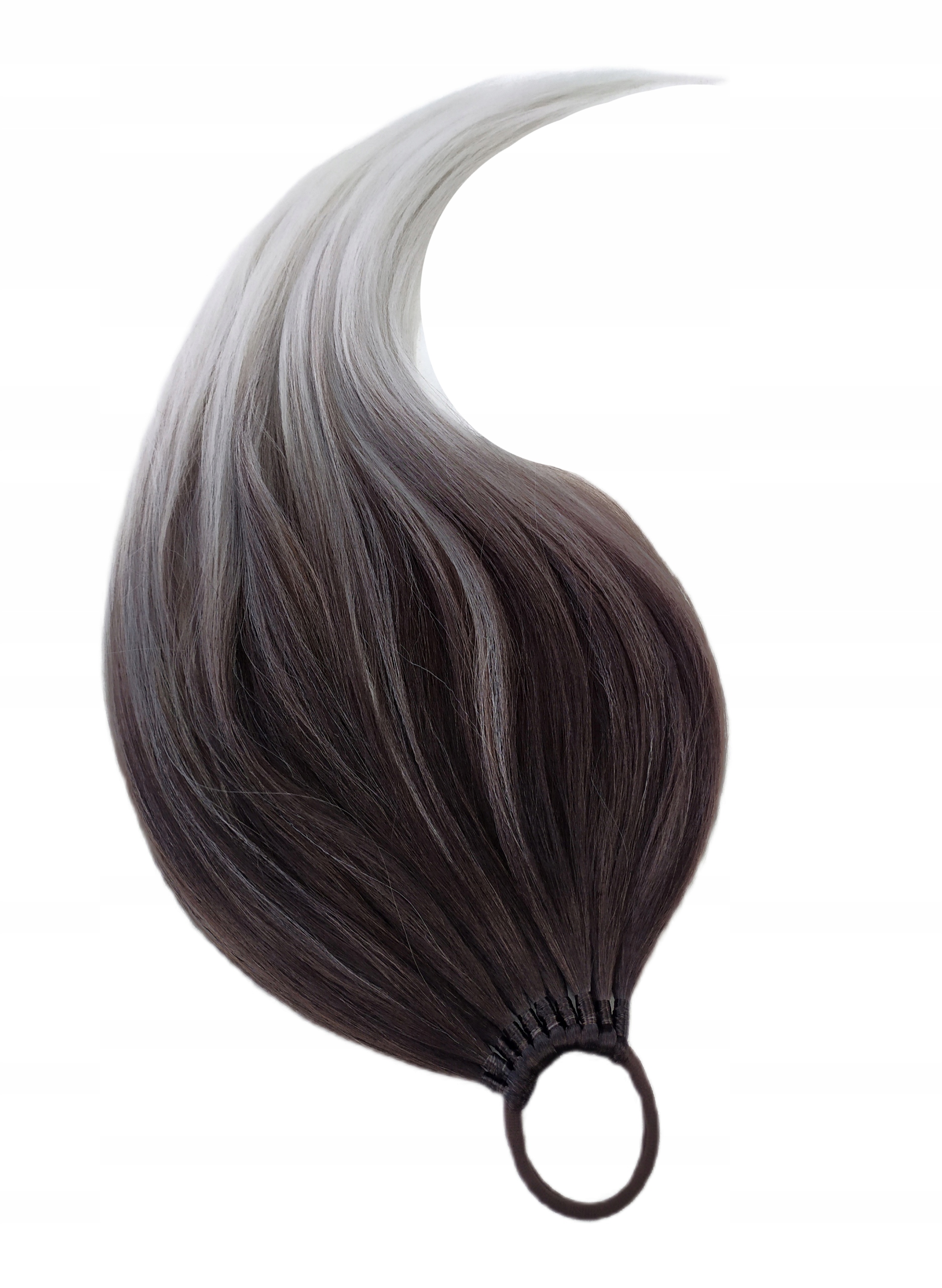 Poník na gumičce, Kuc-Gumka, Příčesek, hnědá platina, Platinová Brunetka, 70 cm