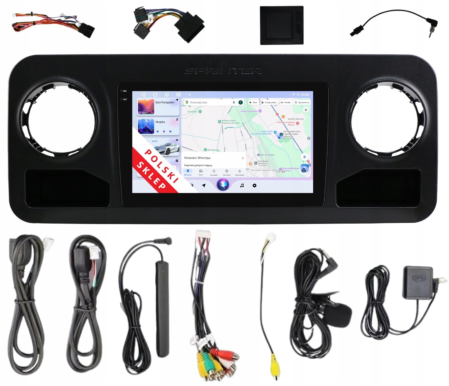 Rádio 2DIN Navigácia Android Mercedes Sprinter W910 3/32 Gb Lte Dsp Carplay