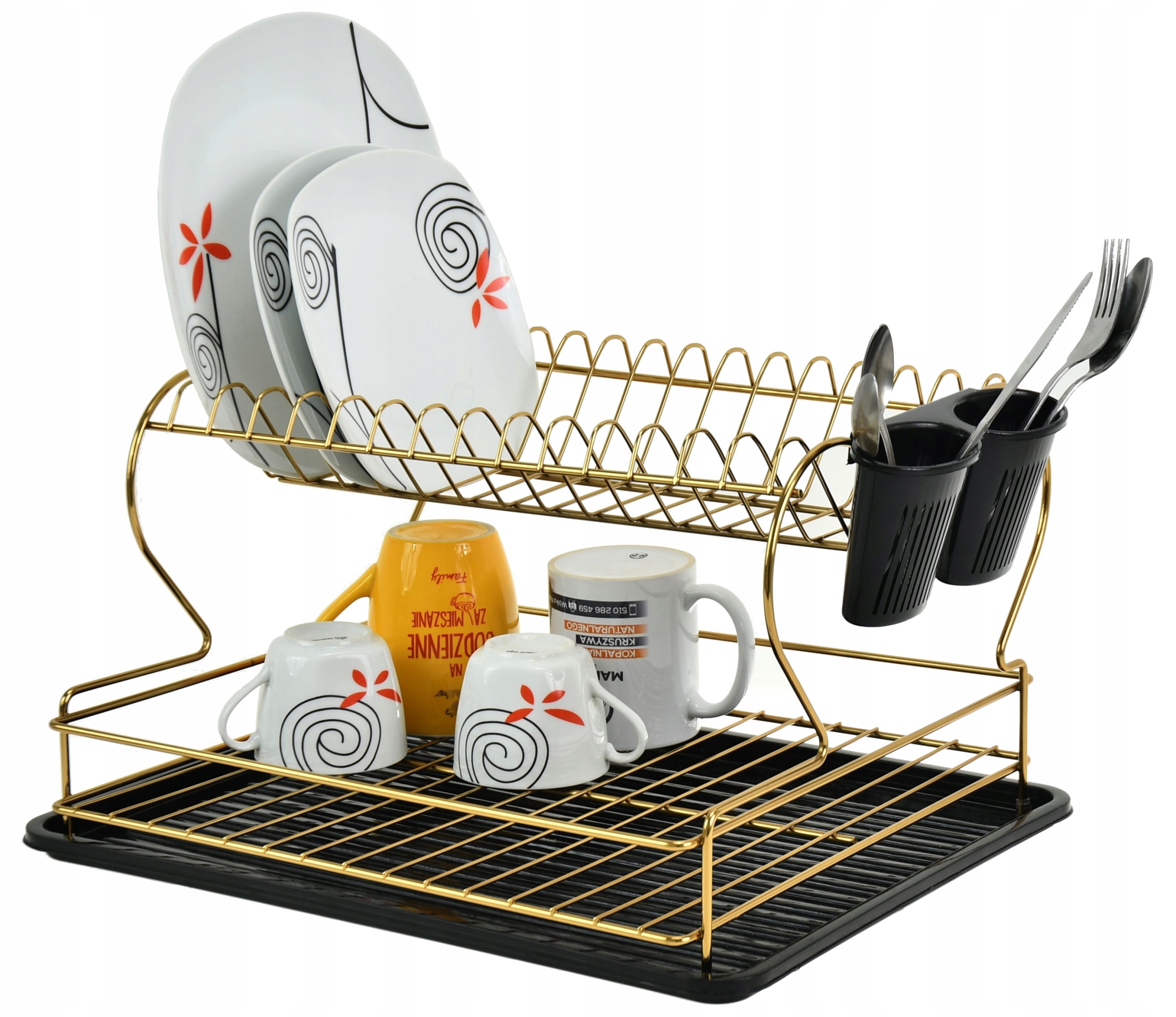 

Suszarka Naczyń z Nadstawką Ociekacz na Sztućce