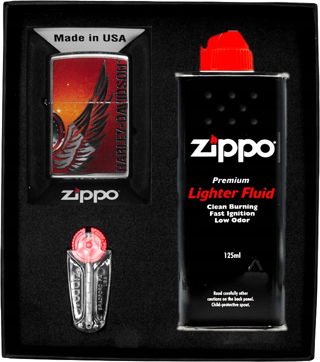 Zestaw Zippo Zapalniczka High Polished Chrome no4 prezentowy*nr1
