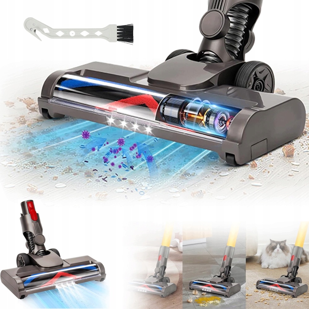 Měkký Led Kartáč Na Dyson S Osvětlením Pro Úklid Tmavých Koutů