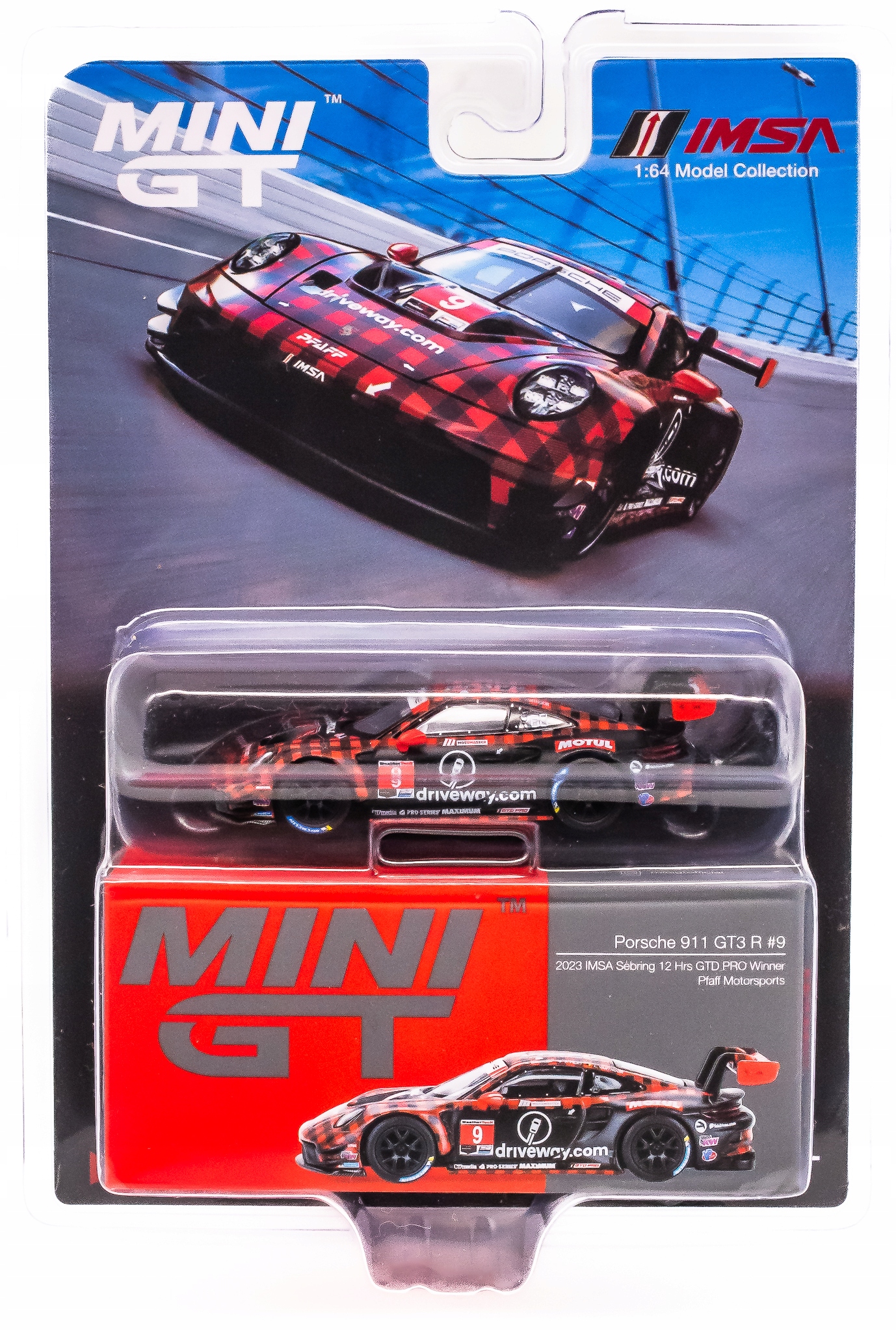 Mini GT Mijo Exclusive – Porsche 911 GT3 R #9 GT 2023 Sebring 12