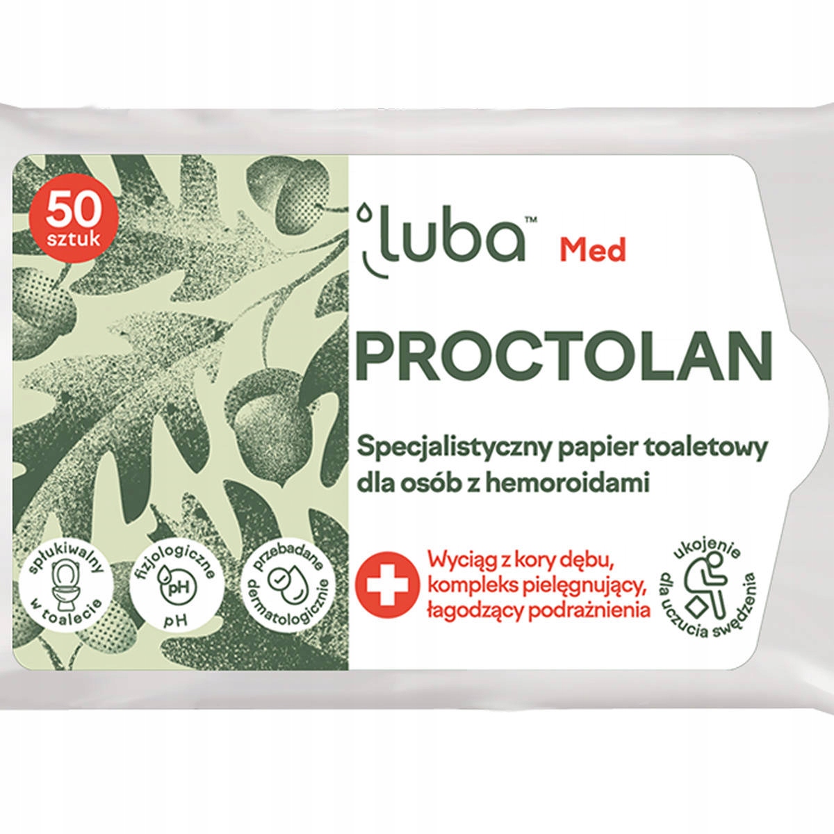 

Luba Proctolan Med papier nawilżany hemoroidy 50sz