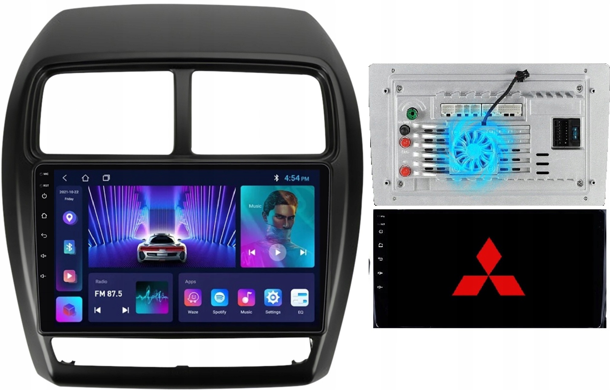 Radio Nawigacja Android Gps Mitsubishi Asx 2018-2021 Carplay +kamera 2/64GB