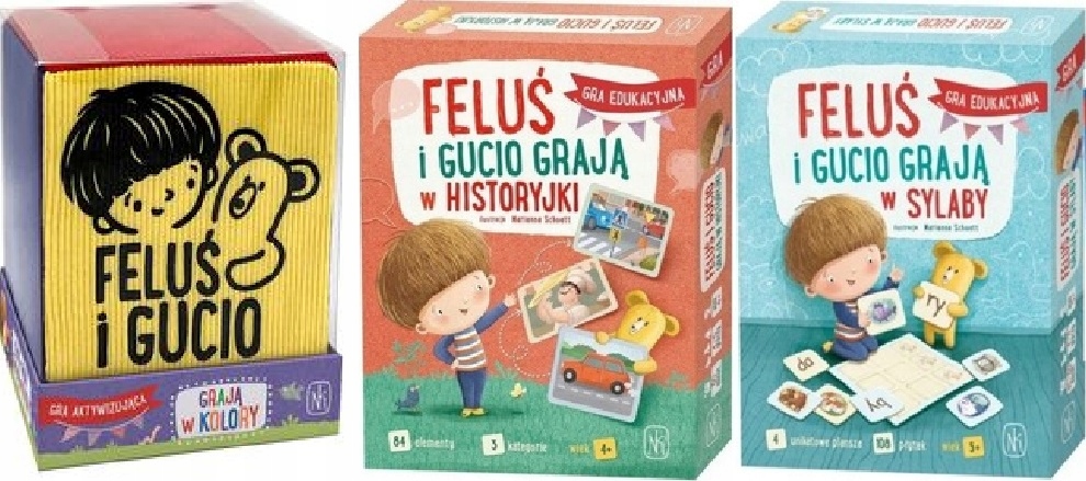 Feluś i Gucio poznają literki grają w sylaby historyjki