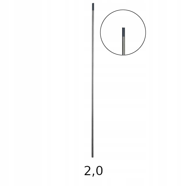

Elektroda Wolframowa Tig Szara WC20 175mm 2,0mm