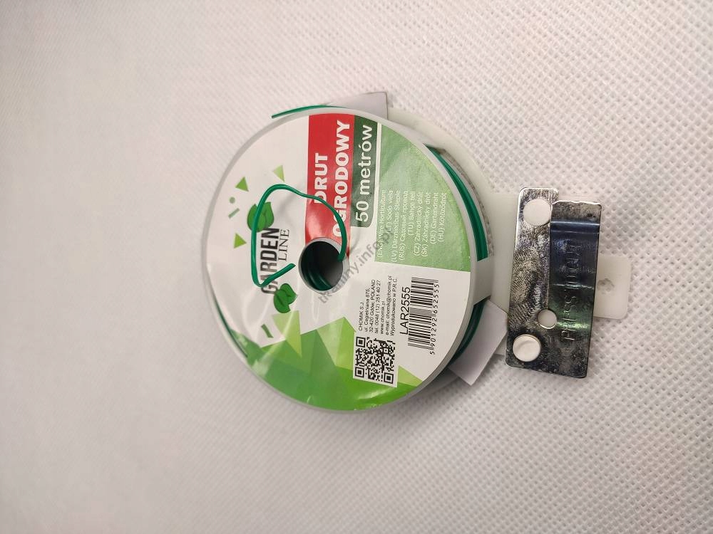 

Drut ogrodowy 50mb Eg powlekany Pvc obcinacz