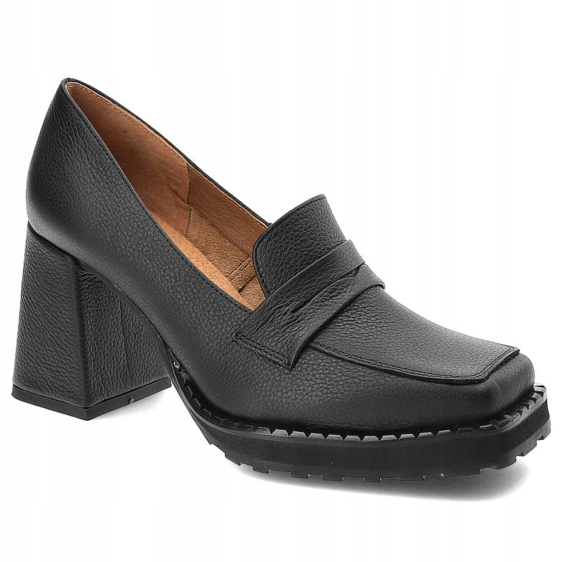 Černé polobotky Exquisite Elegantní dámské boty
