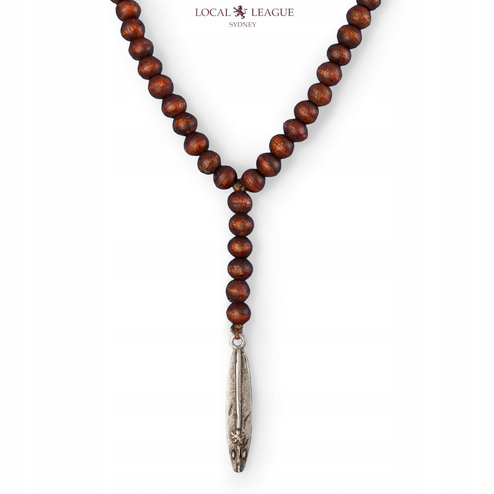 Męski Naszyjnik KORALIKI Wisiorek Różaniec Surfing Marka LOCAL LEAGUE