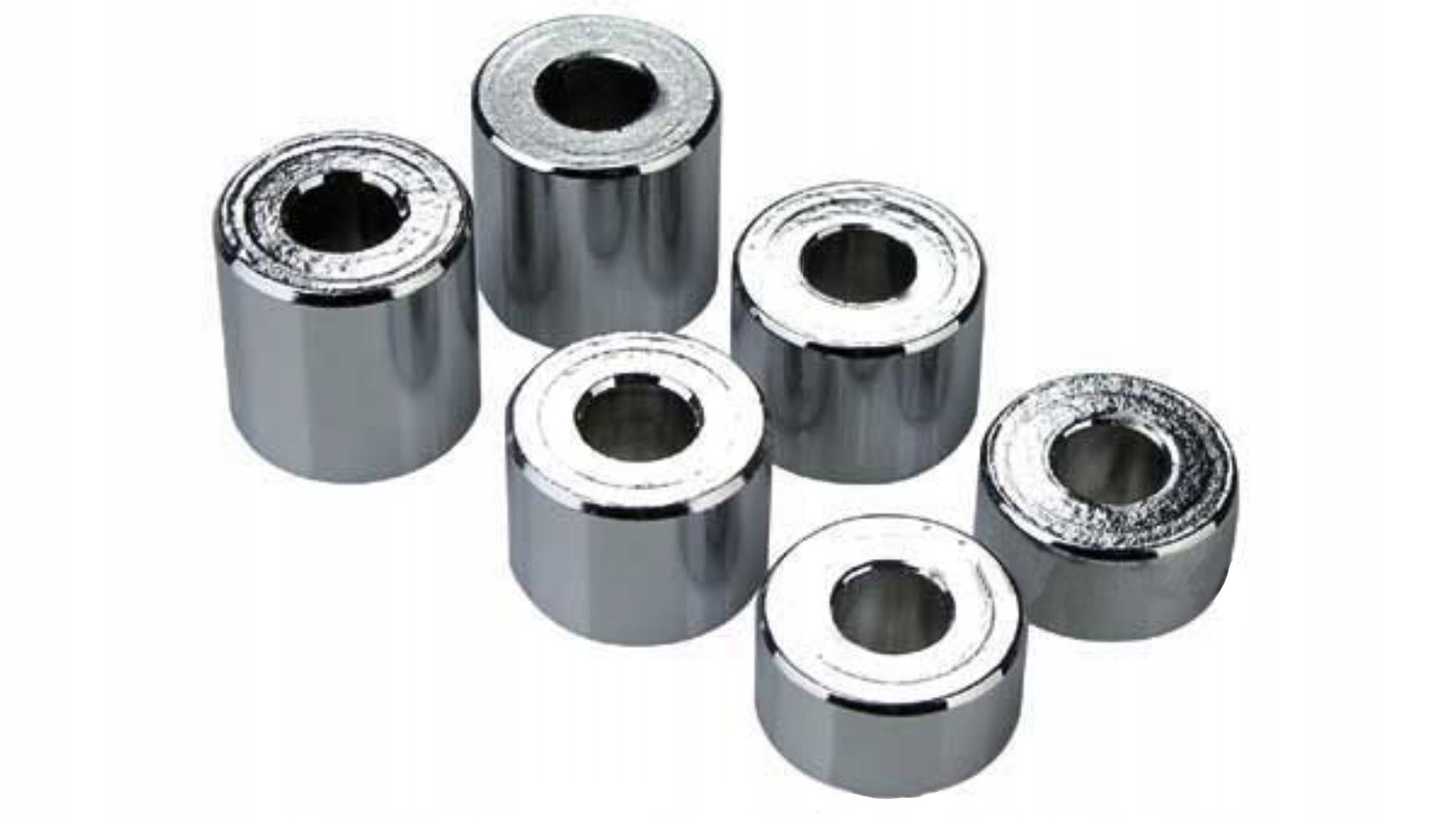 

Dystansowe tuleje aluminiowe chromowane zestaw 6sz
