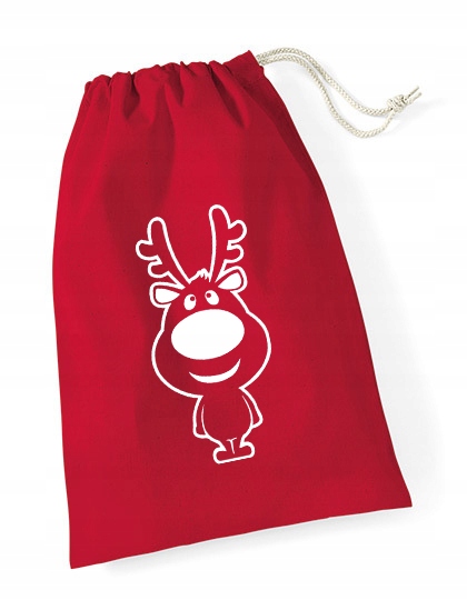 

worek Mikołaja czerwony Mały 14x20 na prezenty