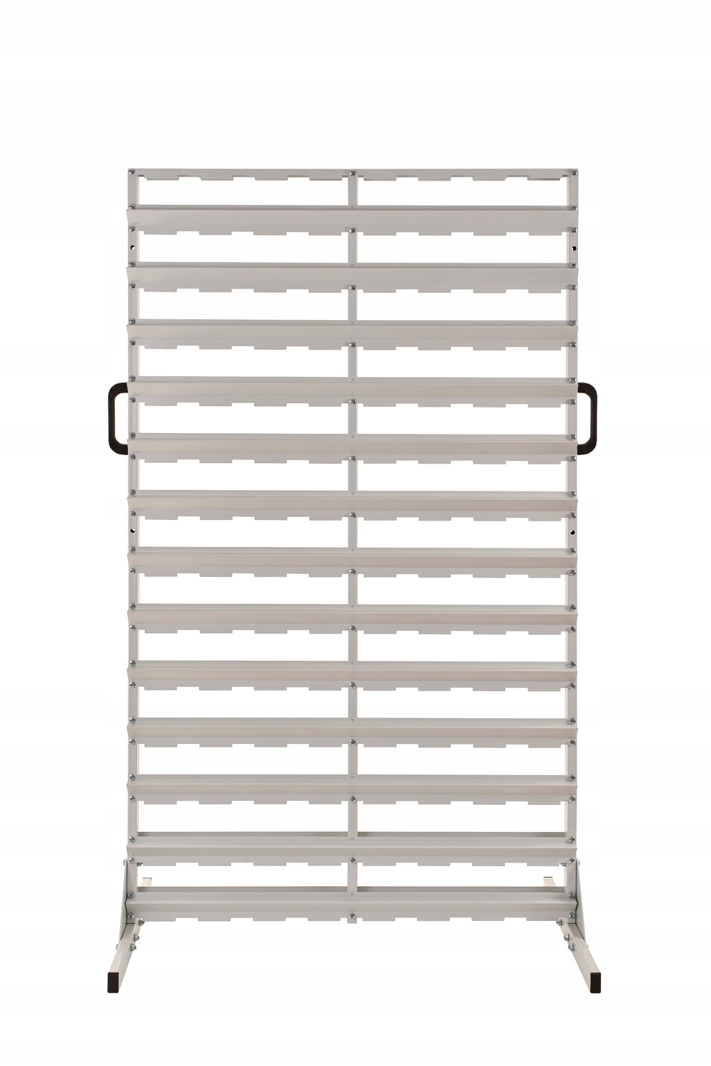 Двухсторонний стеллаж для мастерской R2 01000 с контейнерами