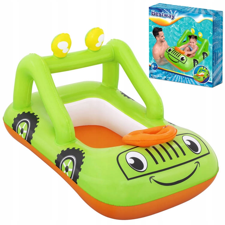BESTWAY DMUCHANY PONTON `PONTONIK AUTO ŁÓDKA DLA DZIECI