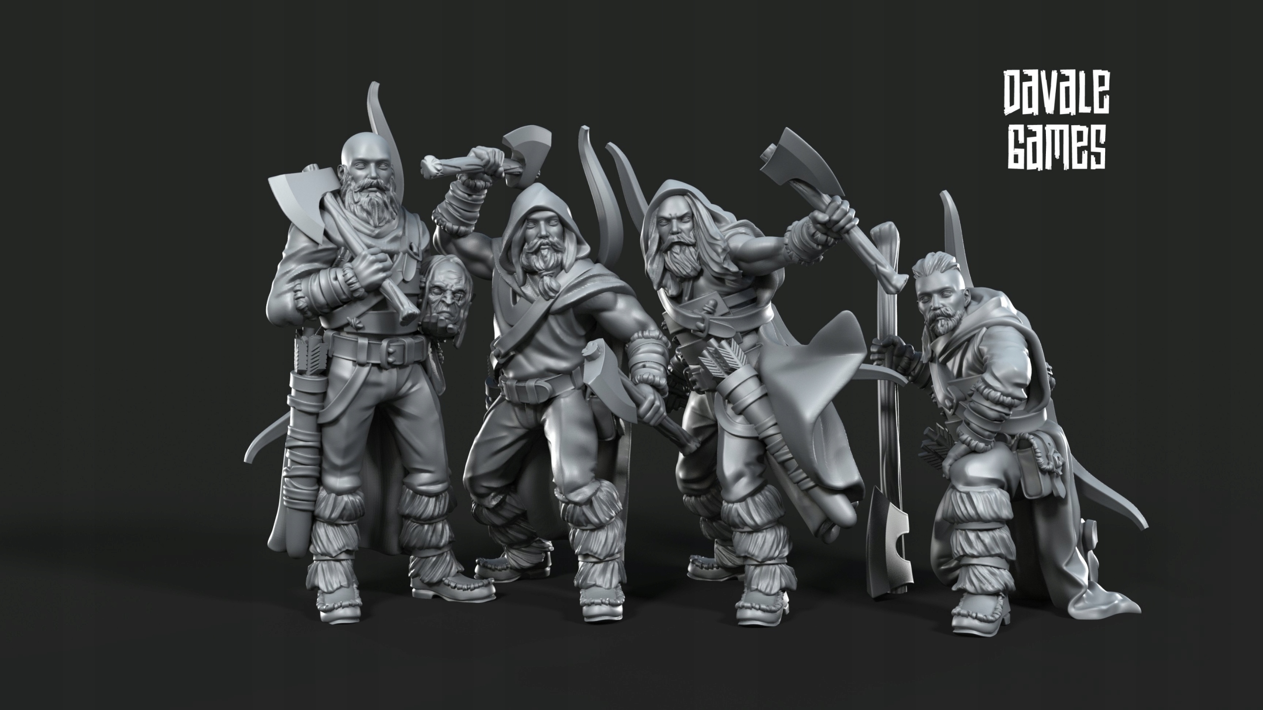 Bearman - x4 Middle Earth LOTR MESBG