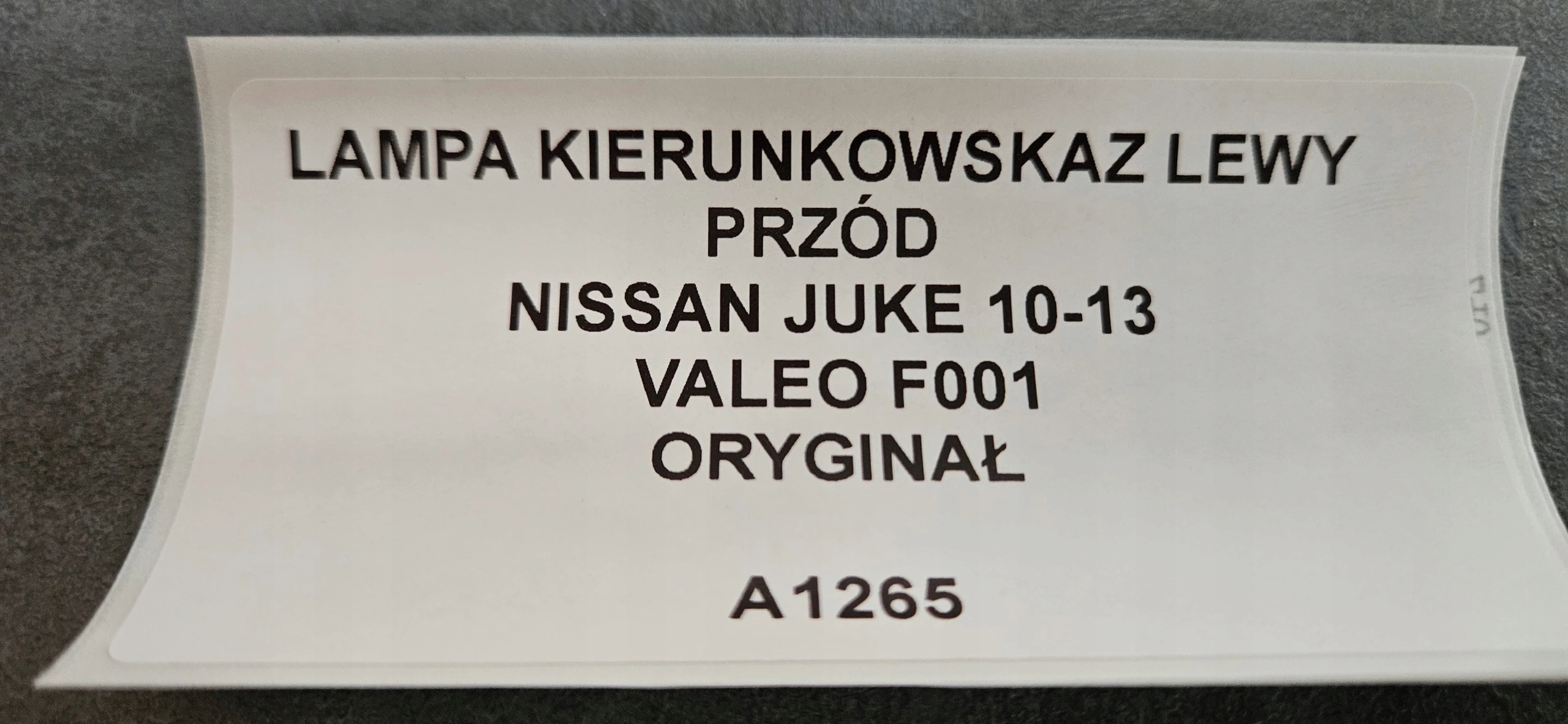 light indicator left front NISSAN JUKE 10-13 original VALEO F001