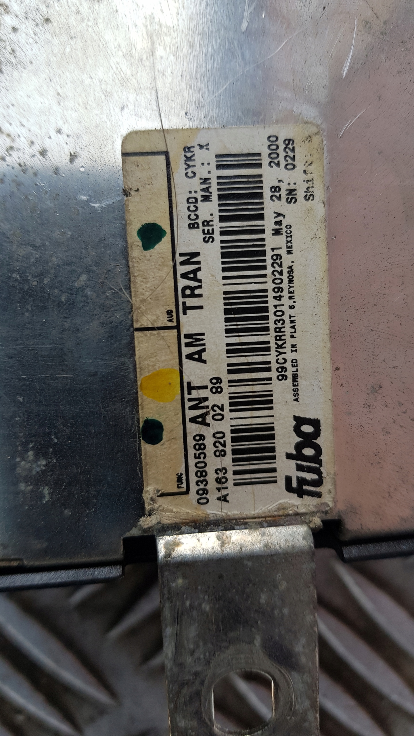 MERCEDES W163 ML amplifier ANTENY 1638200289