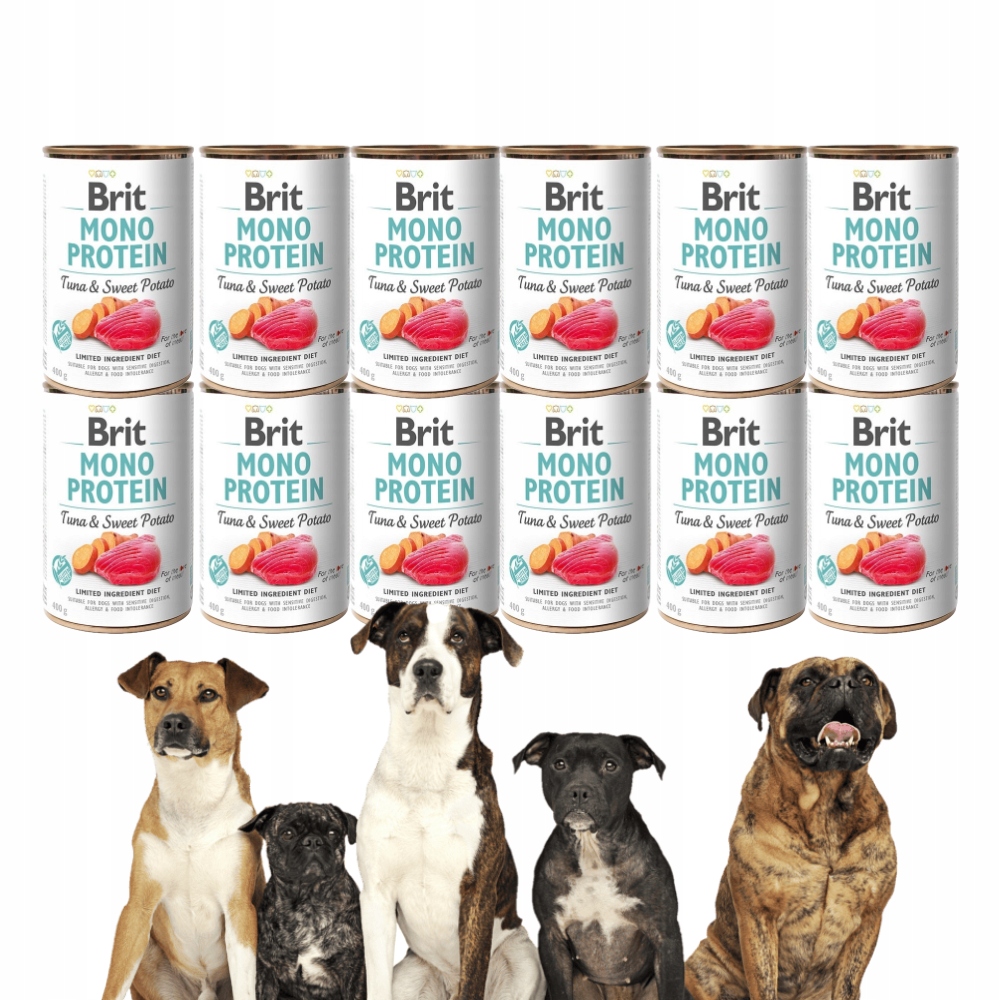 Levně Vlhké Krmivo pro psy Brit Care Mono Protein Tuňák a Batáty 400g*12 Ks