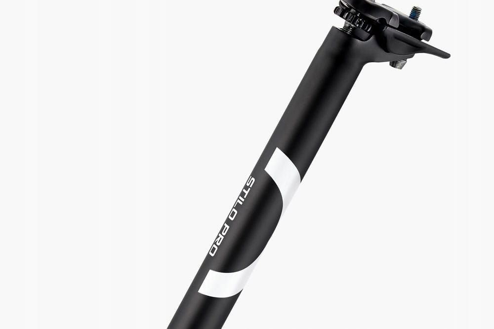 Cyklistická tyč 3T Stilo 25 Pro 31.6x350 mm, hliník, černá a bílá