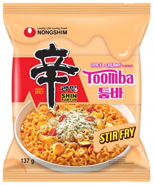Levně 6 x Originální pokrm Shin Ramyun Toomba, spicy & cream 137 g Nongshim
