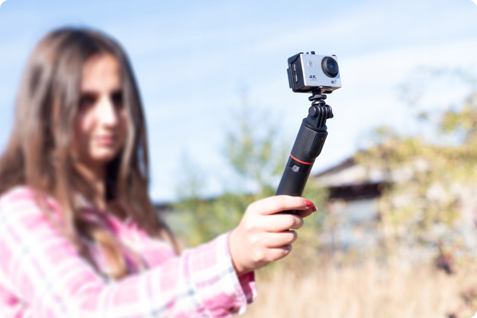 KIJ DO SELFIE MONOPOD z LAMPĄ LED 9 TRYBÓW ŚWIATŁA Kod producenta SELTRIL15LED