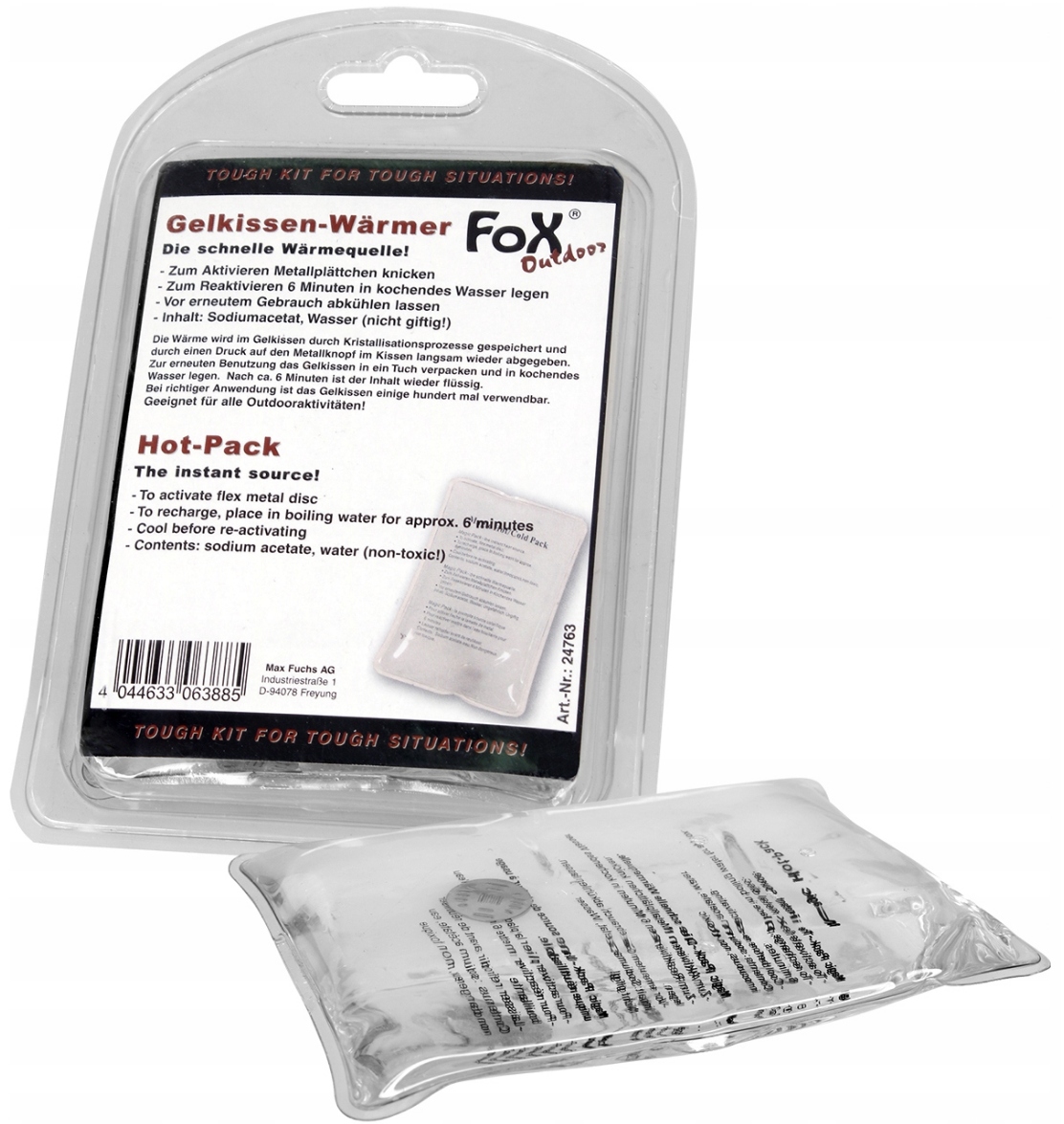 Ogrzewacz ocieplacz MFH wielorazowy żelowy do rąk dłoni ciała