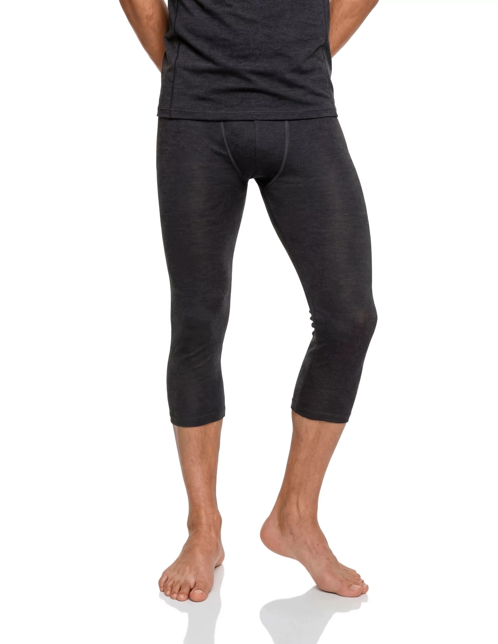 Legginsy termoaktywne 3/4 merino męskie Schöffel Luterra Czarny 52