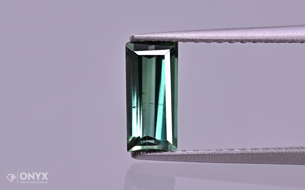 Turmalín Verdelit fazetovaný obdélník 8x4 mm