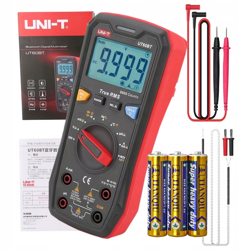 

Multimetr Prądu Napięcia Ac/dc UT60BT Ncv True Rms
