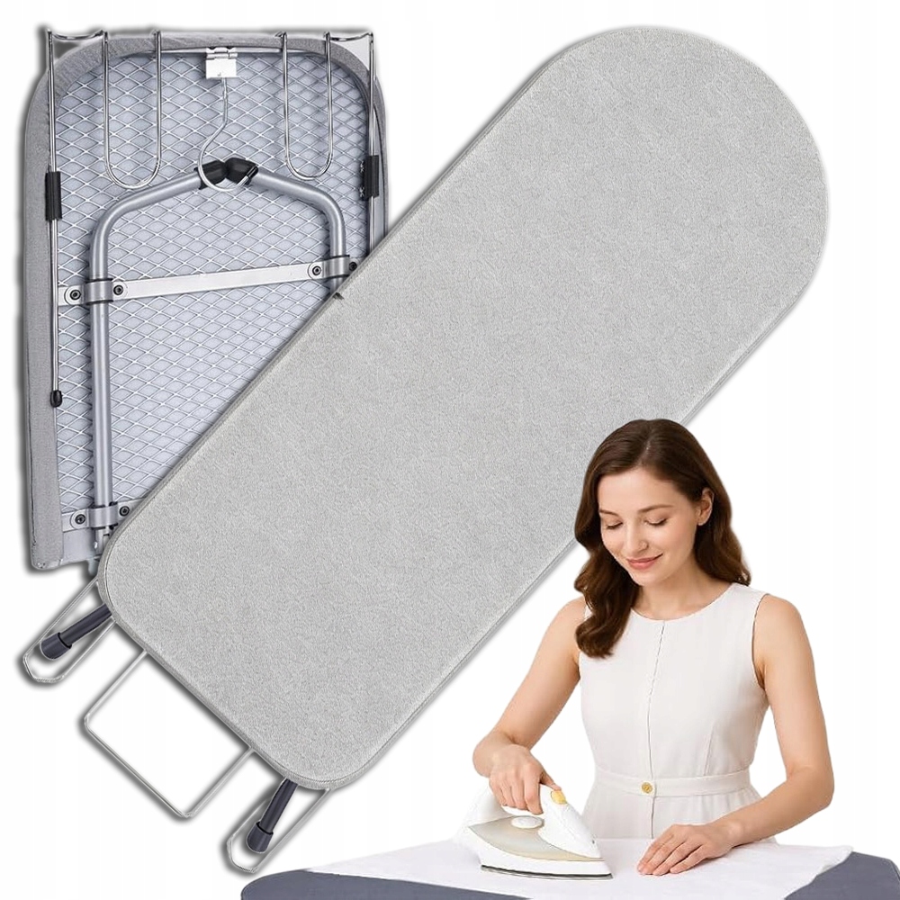 Levně Žehlicí Prkno 83X31 CM Široká Deska, Skládací Držák Na Žehličku, Šedá Barva