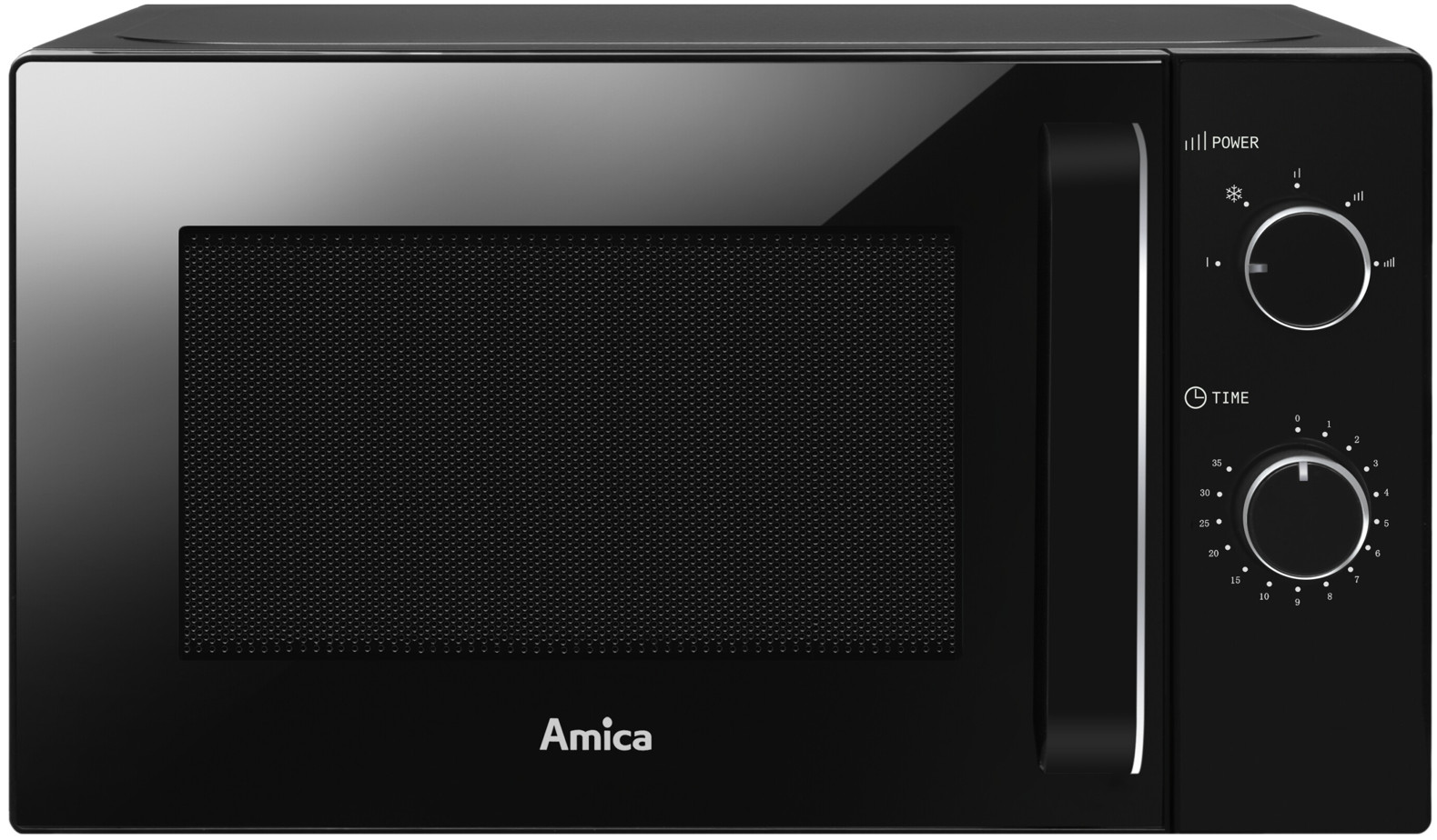 Mikrofalówka Amica AMMF20M2B 20L 700W 5poziomów MultiWave Led czarny