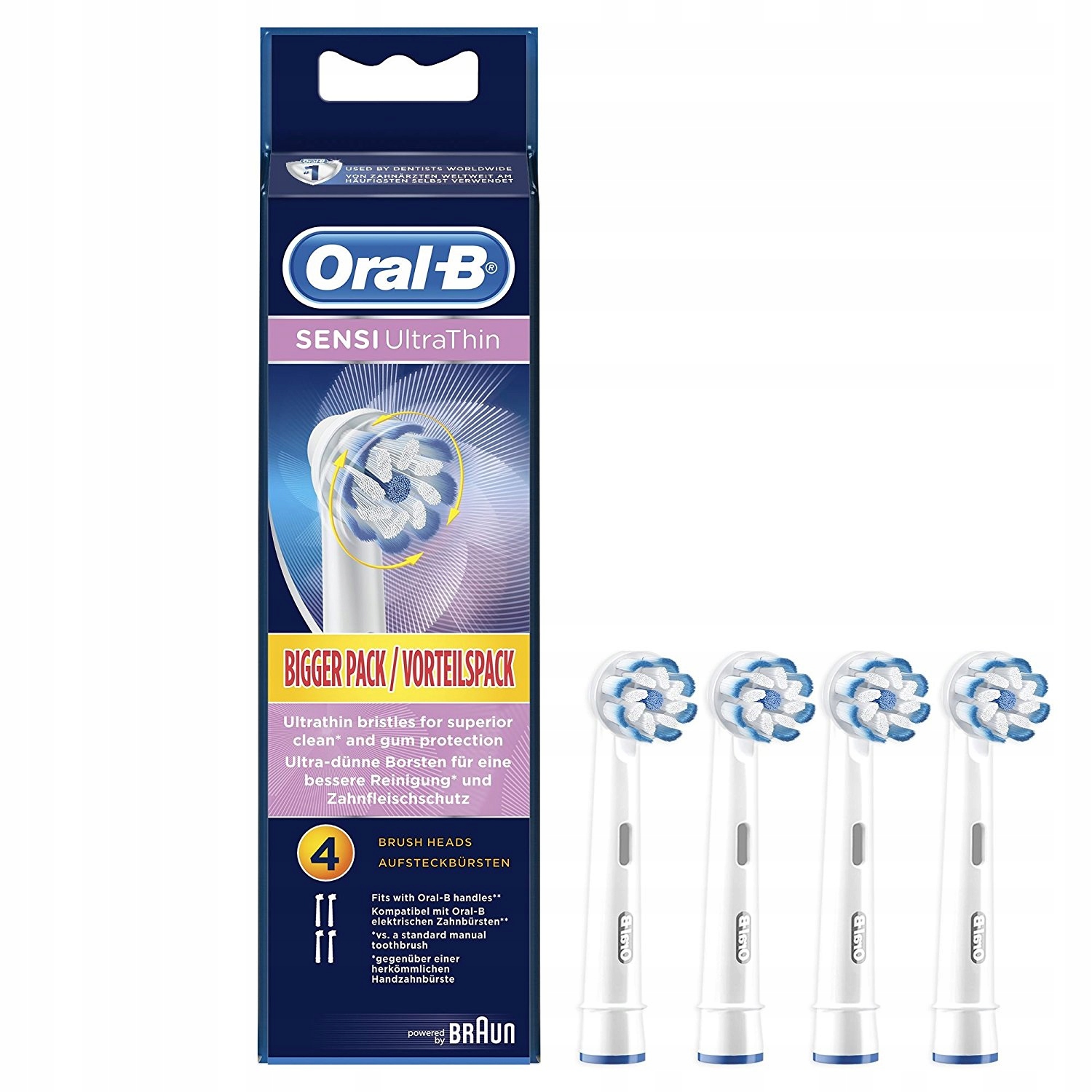 

4 x Braun Oral B Sensi Ultrathin Oryginalne Końców