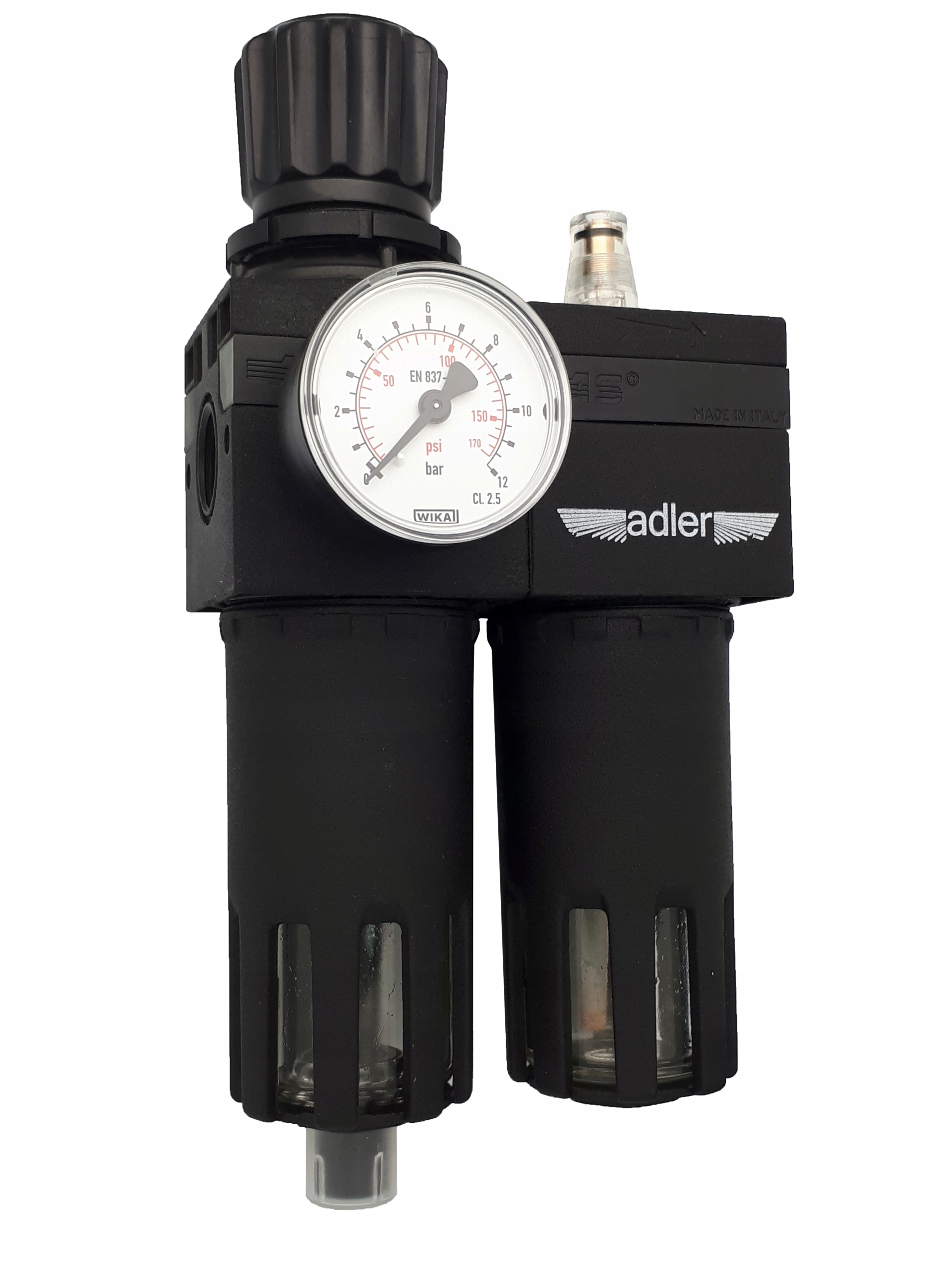 Reduktor filter olejovač Maxy 1/2" Adler čierny korpus