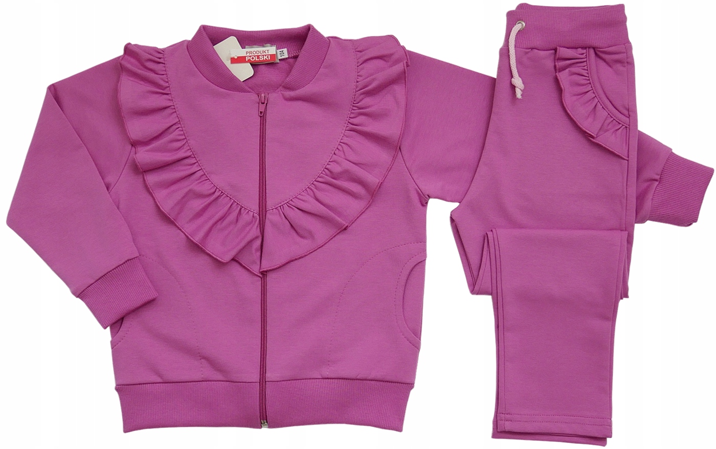 

Dres dla Dziewczynki z Falbankami 122 wrzosowy