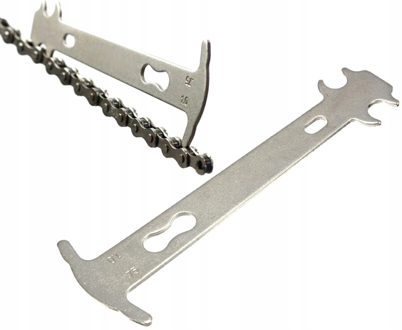 Przymiar do sprawdzania stanu łańcucha rowerowego