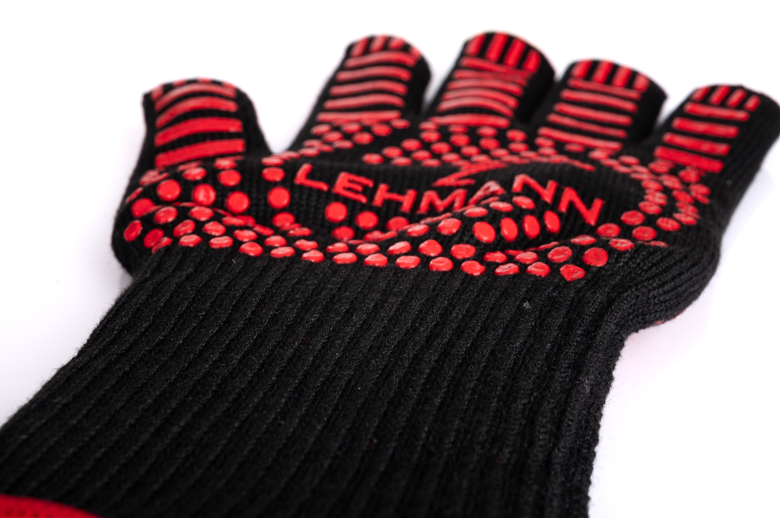 ZESTAW DO GRILLOWANIA LEHMANN MATY 5szt. RĘKAWICE SZCZOTKA DRUCIANA GRILLA Cechy dodatkowe długie (poza nadgarstek) możliwość prania w pralce niepalne